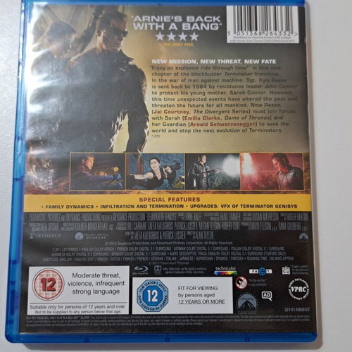 Terminator Genisys Blu-Ray like new with English subtitles