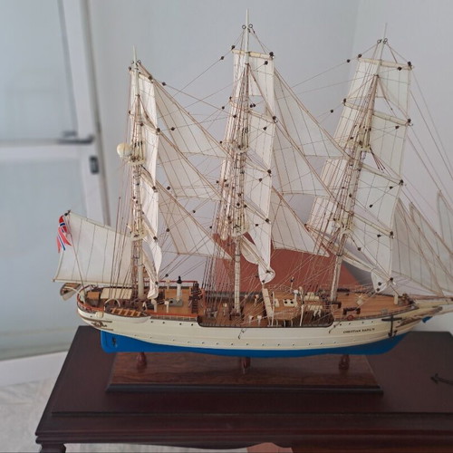 Handmade wooden ship Christian Radich like new