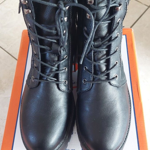 B-Soft lace-up boots with zipper new, size 41, black