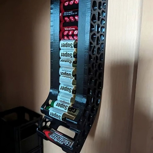 Wall-mounted battery holder AA and AAA new