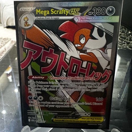 Mega Scrafty ex full art card new 270/217