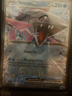 Veluza EX Pokemon card new