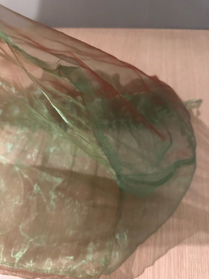 Transparent tulle pouch