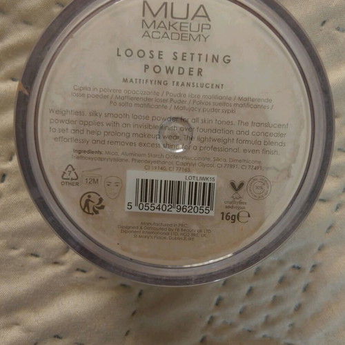MUA Mattifying Translucent Loose Powder like new