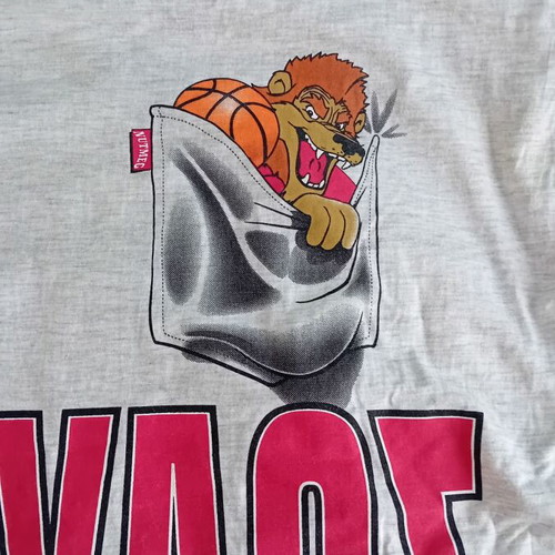 Olympiakos Basketball Collectible T Shirt used Nutmeg Mills 90s