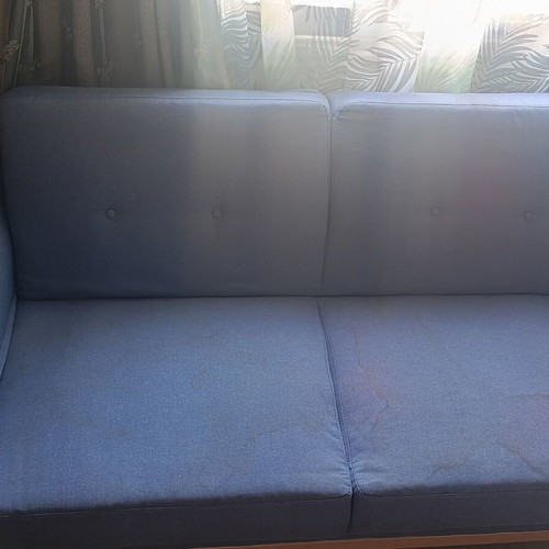 Sofa bed blue used with reversible armrest 1.60m