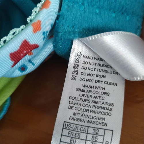 Γυναικείο σουτιέν Noromeo 32B balconette καινούργιο, teal μπλε εκτύπωση
