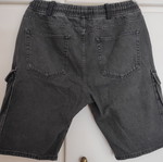 Denim cargo shorts XL black and grey like new