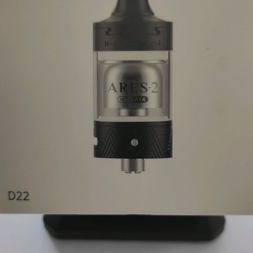 Ares 2 RTA 22mm used, black with transparent tank