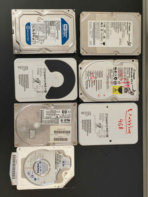 HDD σκληροί δίσκοι μεταχειρισμένοι Western Digital, Seagate, Maxtor
