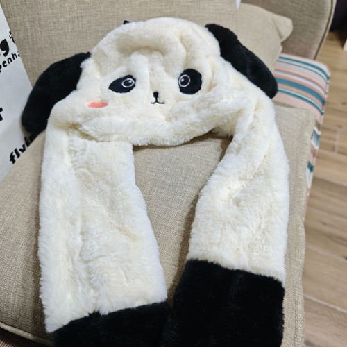 Winter hat for girl, new, black and white, sizes L and XL