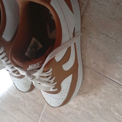 Nike Court Vision Low sneakers used, size 40, grey and brown