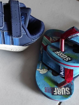 Adidas shoes used size 20 with free slippers