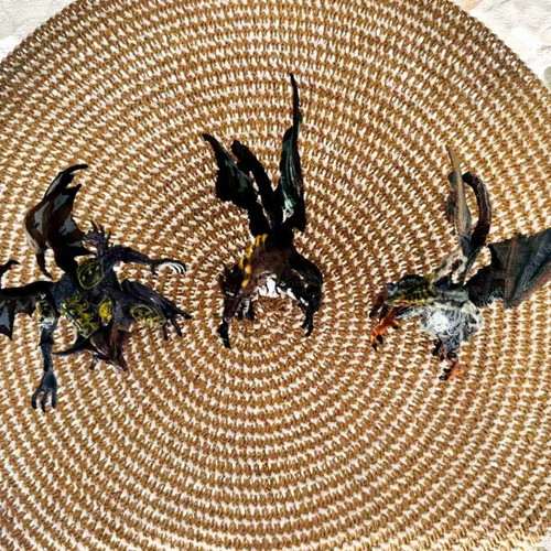 Set of 3 fantasy dragon figures