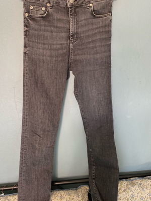 Zara high waist skinny black gray jeans like new