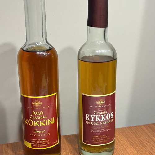 Vintage sealed bottles Zivania Cyprus very old
