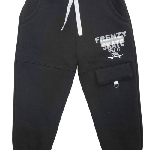 Frenzy Kids' Skate Cargo Black Sweatpants Size 6 New
