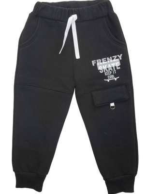 Frenzy Kids' Skate Cargo Black Sweatpants Size 6 New