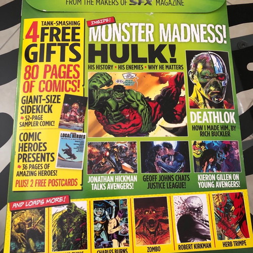 Comic Heroes Magazine #16 used with 2 postcards and 2 comics