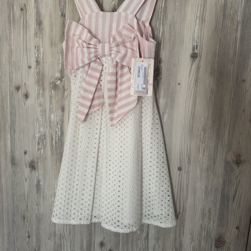 Lapin House dress new, beige and pink, size 128 cm for 8 years