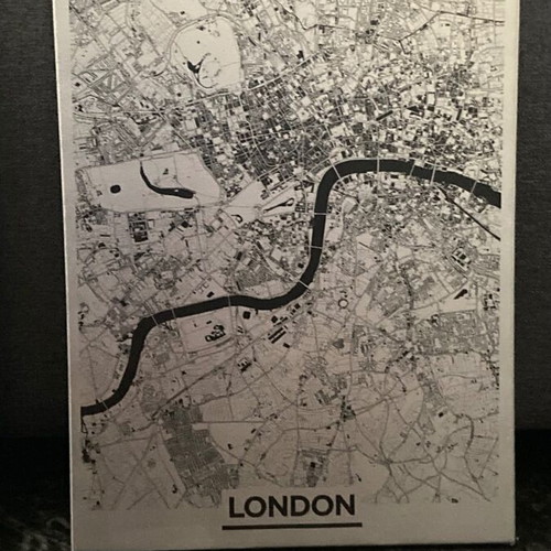 Decorative canvas prints like new with New York, London, Paris maps