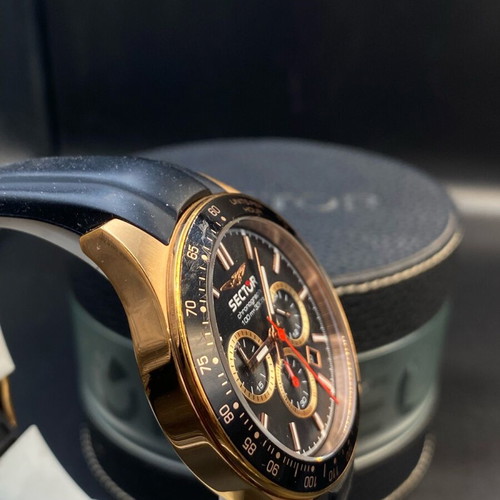 Sector 230 Chronograph watch like new, black and rose gold