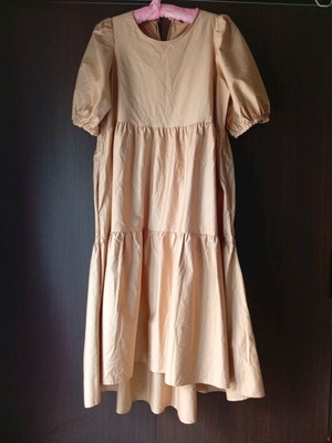 Zara women's dress new, beige, 100% cotton, size XL