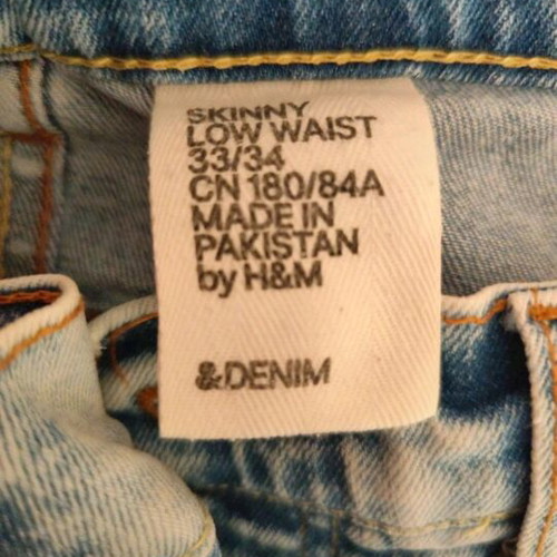 H&M denim jeans used size W33 34