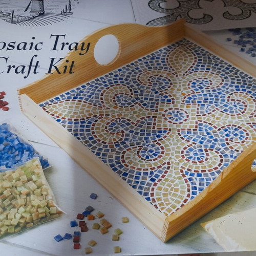 Mosaic tray craft kit like new