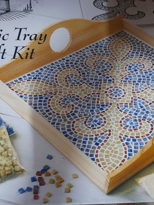Mosaic tray craft kit like new
