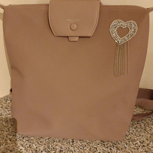 David Jones backpack bag like new, beige