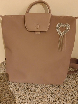 David Jones backpack bag like new, beige