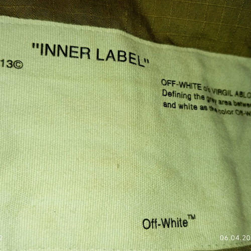 Off White military jacket like new, size L