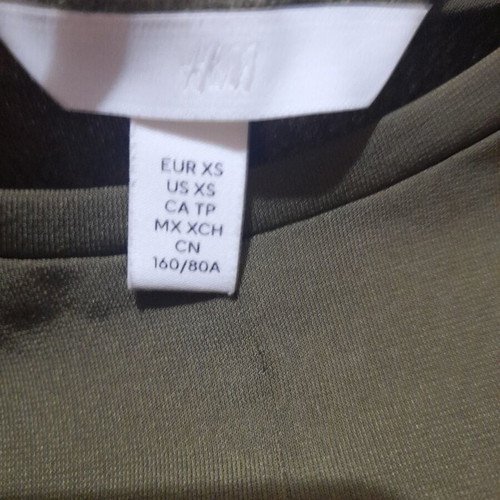 H&M long-sleeve blouse new, brown, size XS