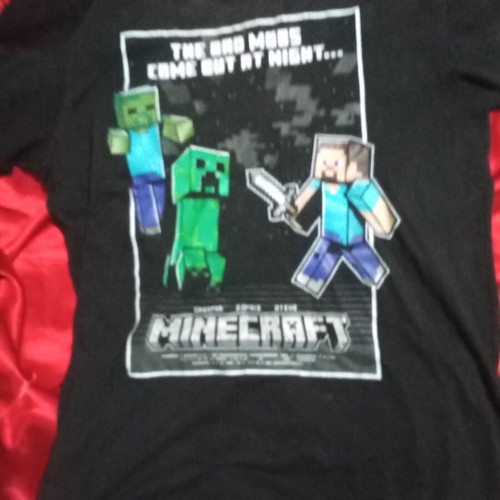 Minecraft t-shirt used, size 146 cm