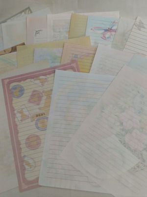 Vintage stationery set 20 sheets from 90s, like new