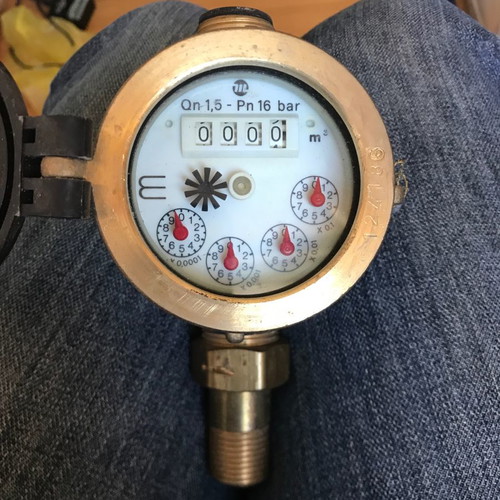 Water meter unused