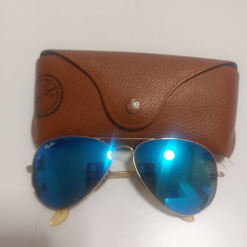 Ray Ban sunglasses used, blue lenses