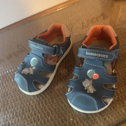 Biomecanics sandals for first steps, size 21, grey