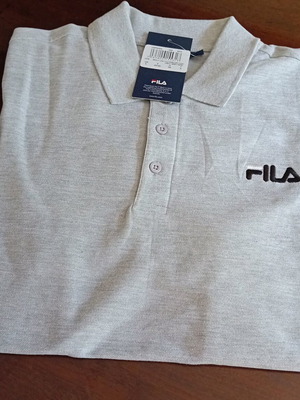 ΝΕΟ μπλουζακι -FILA Polo Mens NO S Light Grey -FILA Polo  αντρικό,ανοιχτό γκρι No S