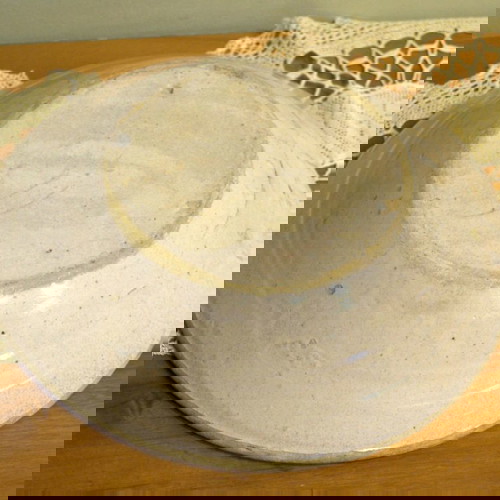 Αντικέ κεραμικό πιάτο από την Απουλία τέλους 19ου αιώνα μεταχειρισμένο