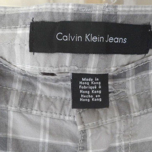 Calvin Klein men's shorts like new, size 32, cotton, white and gray