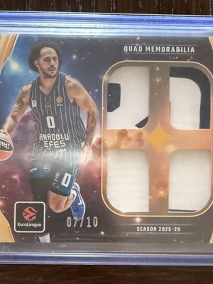 Shane Larkin and Nando De Colo Quad Memorabilia cards like new