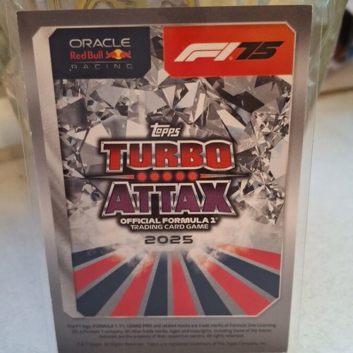Max Verstappen 2024 World Champion Topps Turbo Attax card