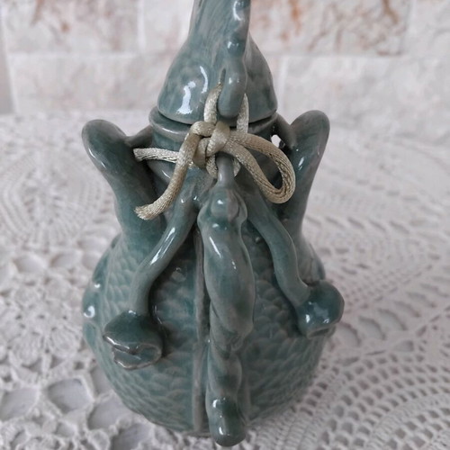 Korean Seladon Teapot with Dragon Design like new
