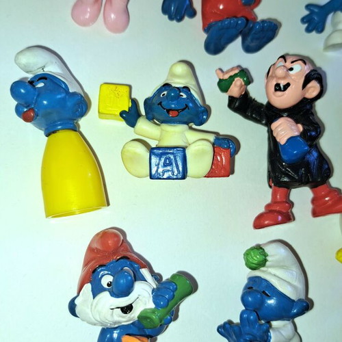 Smurfs vintage figure set of 10 by Schleich like new