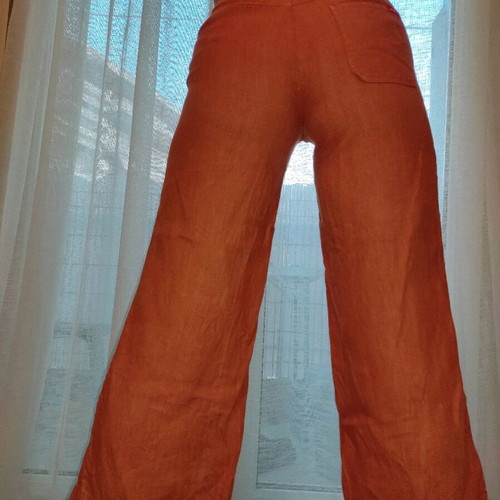 Fabric pants zip culotte style Madlen like new, coral size M