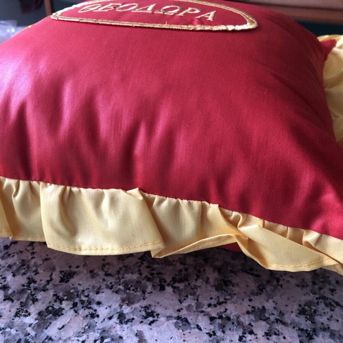 Pillow new with filling and zipper approx. 40x40cm, Theodora
