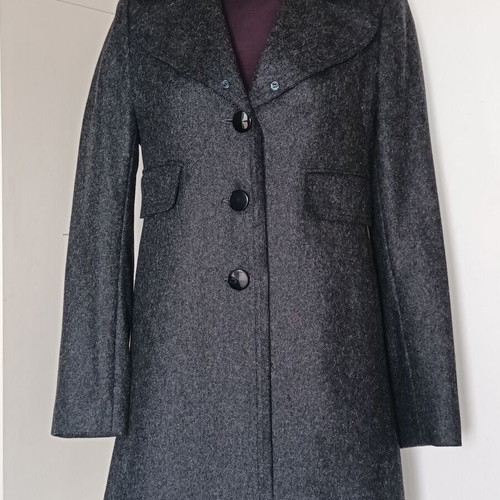 Toi & Moi wool short coat new in dark gray