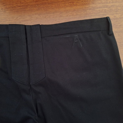 LAK Vintage 2002 Large Black High-Waisted Cotton Pants Straight Leg